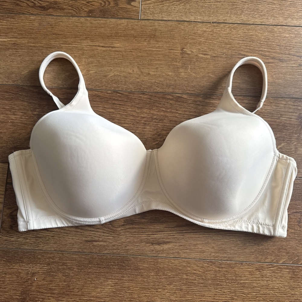Leading Lady Bra Underwire Padded Comfort Straps 5028 Full Figure Beige Size 48D